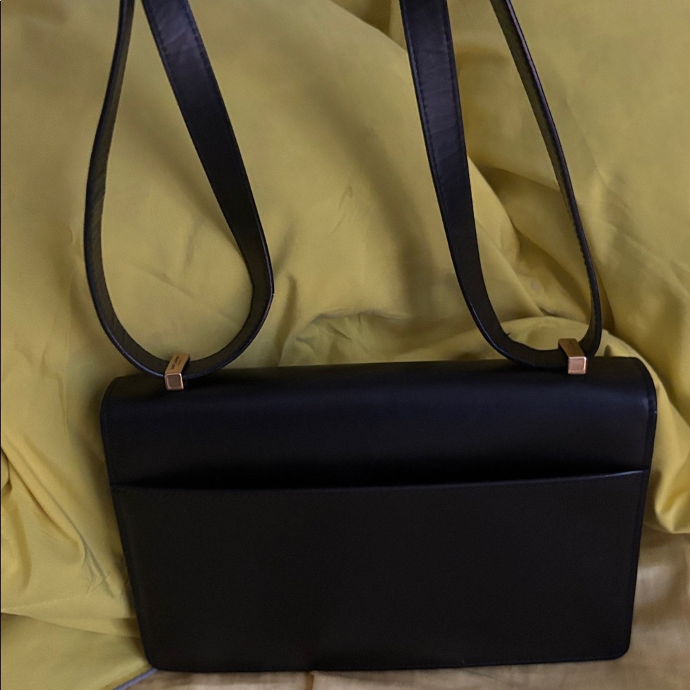 Yves Saint Laurent 💯 Authentic Midnight Black/ Blue Crossbody Bag - Picture 5 of 8